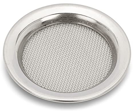 NKlaus Tamiz de ahumador de Acero Inoxidable 4,5 cm Plata Accesorios para Fumadores Piedras para Fumar 1228