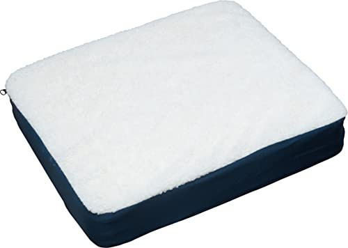 Aidapt Luxurious Fleece Comfort Cushion 65x435x370mm With Removeable Washable and Reversible Cover For Use on Wheelchairs, In Cars and Around the Home