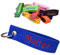 Schlüsselanhänger aus Filz mit personalisiertem Stick - Farbe Blau - Wunschtext gestickt - für Auto, Büro, Haus - Geschenkidee zum Geburtstag, Weihnachten - kreatives Geschenk - jung, alt