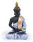 Kocris Casa Meditations-Buddha-Ornament, Dekoration, Statue, Aquarium, Aquarium, Reptilien, Schildkröte, Spinne, Aquarium, Thai-Buddhismus, Skulptur, Dekoration, Haustier, Blau