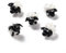 Boutigem 5 handgefertigte Schaf-Lampwork-Perlen für Schmuckherstellung, niedliches Tierarmband, Halskette, baumelnde Ohrringe, Dekoration, Zubehör, Geschenke