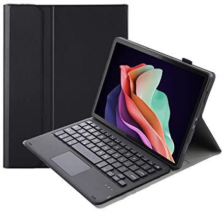 REOSO Touchpad Teclado para Lenovo Tab P11 2ª Generación 11.5 con Funda, extraíble magnética Cover con Trackpad Teclado para Lenovo Tab Plus 11.5 (Black)