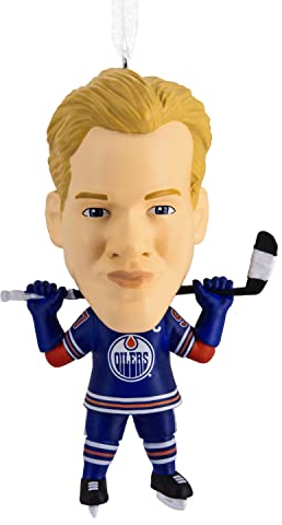 Hallmark NHL Edmonton Oilers Connor McDavid Bouncing Buddy Weihnachtsdekoration