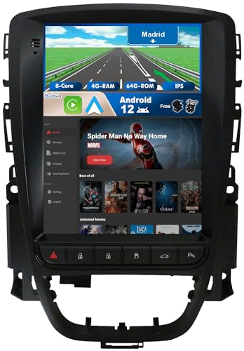 BXLIYER Android 14 IPS Autoradio für Opel Vauxhall Astra J Buick Excelle XT GT (2006-2016) - 4G+64G - Eingebaut DSP/Carplay/Android Auto - LED Kamera + MIC - 9.7 Zoll 2 Din - SWC DAB 360-CAM Fast-boot
