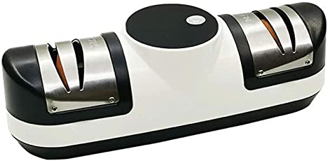CAFFIA 4 Stage Professional Electric Kitchen Knife Sharpener, High Precision 4 in 1 Kitchen Knife Sharpener for Chef Knife, Straight Knife and Scissors