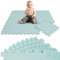 LittleTom 9 Teile Spielmatte Baby Puzzlematte ab Null - 30 x 30 cm Krabbelmatte Bodenmatte Kinder - Puzzle Teppich Kinderzimmer Matte - Outdoor Bodenschutzmatte Spielteppich - EVA Schaumstoff Isomatte
