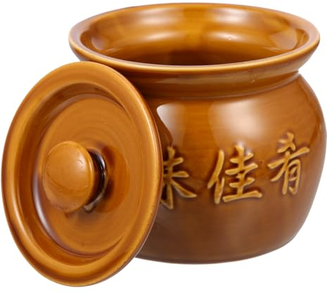 Luxshiny Crock Cooking Pot Soup Pot Flatware Clay Pots for Cooking Mini Stove Ceramic Stew Ceramic Soup Cooking Bowl Kitchen Tableware Soup Restaurant Jar Soup Saucepan Small