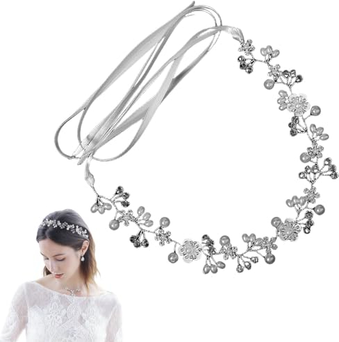 FAIRYGATE Damen Schmuck Blumenkranz Haarschmuck Blumenstirnband Boho Blumen Haarreif für Hochzeit Zeremonie Party Festival 4611
