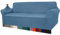 Granbest High Stretch Sofabezug Moderne Sofaüberwurf Jacquard Elastische Sofahusse für Wohnzimmer Protector für Hunde Haustiere (4 Sitzer, Azurblau)