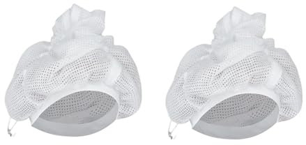 2 Stück verstellbare Netzhaube zum Trocknen, lockiges Haar mit Kordelzug, Netz Plopping Haube,lockiges Haar,Net Plopping Cap for Drying Curly Hair with Drawstring, Net Plopping Cap für Lockiges Haar
