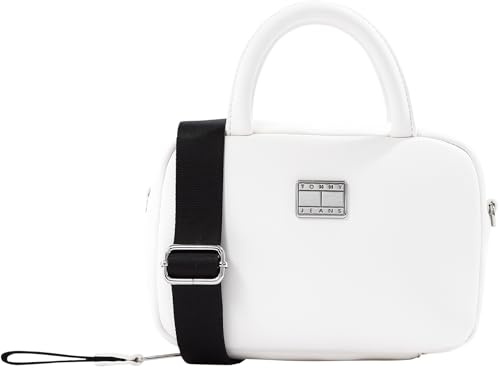 Tommy Jeans Damen Crossbody Bag Tasche American Cool Trunk Klein, Elfenbein (Ancient White), Einheitsgröße