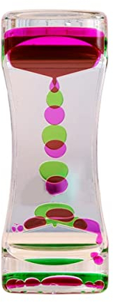 Sablier Liquides Jouets Sensoriels pour Enfants Adultes, Lampe à Lave Colorés, Motion Bubbler Fidget Jouet pour Activité, Relaxation, Anxiété, Autisme, TDAH, Bureau à Maison (D)