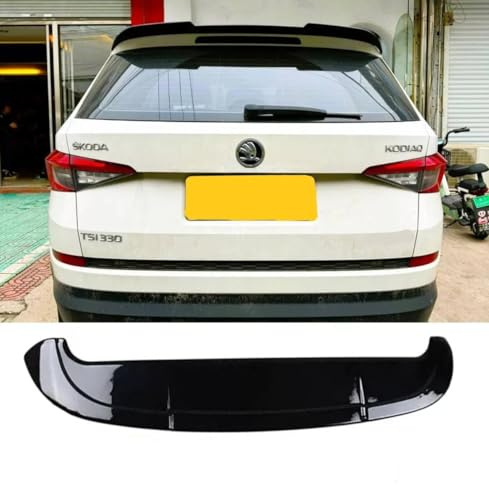 For Auto Perfectionists UK Rear Boot Roof Spoiler Wing Compatible With Skoda Kodiaq 2017-2021 ABS Gloss Black