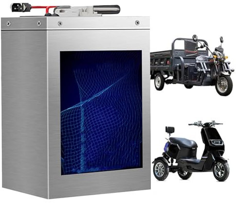 FREEDOH Batterie de Moto Batterie au Lithium 72 V Batterie au Lithium Fer Phosphate 60 V Batterie LiFePO4 48 V 27 Ah 30 Ah 40 Ah 50 Ah pour Moteur de Tricycle cyclomoteur 0-3600 W,60v50ah