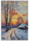 GJDYMX Ölgemälde-Poster, Motiv: Landschaft, Winterlandschaft, bedeckt mit Schnee, dekoratives Gemälde, Leinwand, Wandposter und Kunstdruck, moderne Familienschlafzimmer-Dekor-Poster, 20 x 30 cm