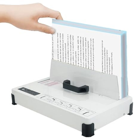 Kindevieft Thermobindegerät Thermo-Buchbinder Elektrische Heißklebe-Buchbindemaschine 1-50 mm Bindestärke 500 Blatt für A3 A4 A5 Dokument Rechnung Vertrag