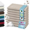 B!HOME 8er Set Premium Gästehandtücher [100% Baumwolle] 30x50 cm, grau/beige/Handtücher Weich, Saugstark & Pflegeleicht/Waschlappen Perfekt für Bad, Gäste & Reisen