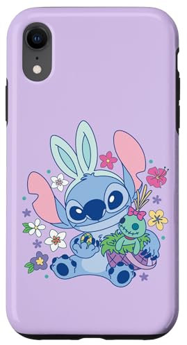 iPhone XR Disney Lilo & Stitch Cute Easter Bunny Stitch and Scrump Case