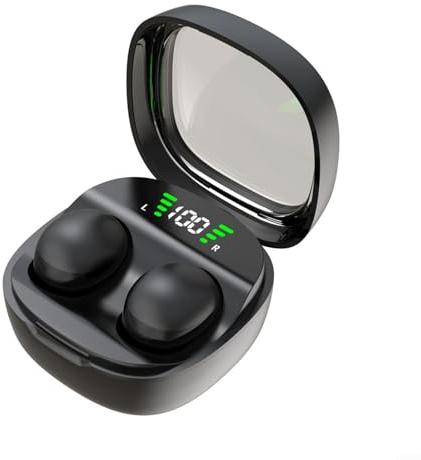 SMZhomeone Wireless Mini Headphones Invisible Sleep Earbuds For Side Sleepers With BT5.4 Technology 4.1 * 4.1 * 2.6cm For Hiking Working Out Or Simply Relaxing At Home(Black)