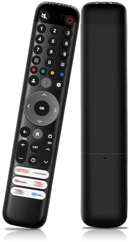 Mando Reemplazo con TCL Smart TV Binghe Mando Reemplazo Voz con 4 Teclas de Acceso Rápido, Universal Mando Compatible con TCL Android/Google UHD OLED QNED Smart TV