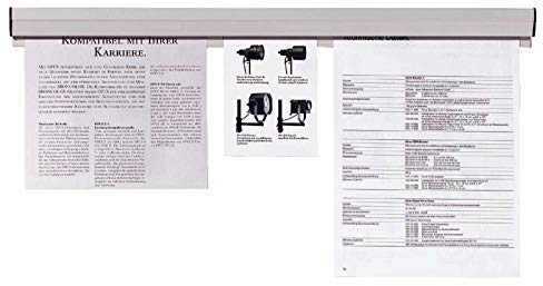 FRANKEN Papierklemmschiene, 88 x 4 cm, grau, Kunststoff, PKS88