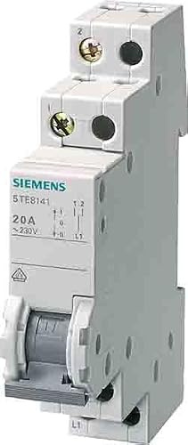 Siemens 5TE8142 Group Switch, D=70MM 20A 2GROUPS, White