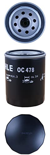 MAHLE OC 478 Ölfilter für TOYOTA LAND CRUISER 200 (_J2_) | Kompatibel mit: LEXUS GS, GS, LS, LS, SC Cabriolet, TOYOTA LAND CRUISER 100, LAND CRUISER 200, LAND CRUISER PRADO