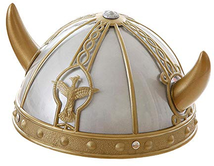 W WIDMANN MILANO Party Fashion - Casque Viking pour enfants, en plastique dur, Couvre-chef, Accessoire, Carnaval