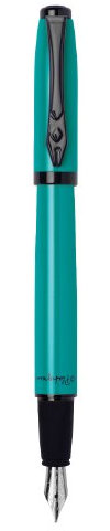 Platignum Studio Turquoise Fountain Pen with Blue Ink in Gift Box (Black Ink Refill Included) [Pack of 1] Ref: 50309