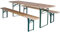 Bierbank Set Gartenmöbel Sitzgruppe Bar aus Holz klappbar cm 220 x 70 cm
