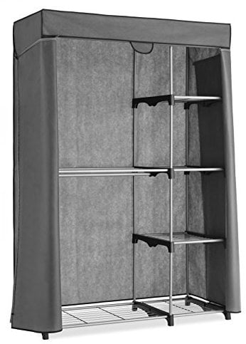 Whitmor 6779-4892 Deluxe Mehrzweck-Schrank mit Grauer Abdeckung