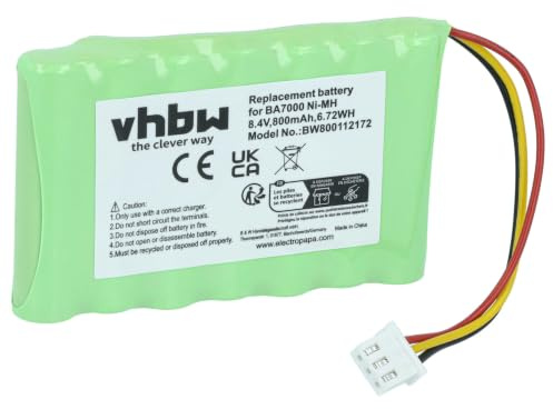 vhbw Akku kompatibel mit Brother PT PT7600VP | PT-7600, PT-7600VP, PT7600 Drucker Kopierer Scanner Etiketten-Drucker (800 mAh, 8,4 V, NiMH)