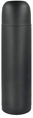 Metaltex Universe Black Termo Doble Pared, Negro, 0.75 litros