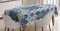 ABAKUHAUS traditionell Tischdecke, Portugiesisch Retro Tile, Pflegeleicht mit Modernster Druck Technologie Waschbar und Personalisiert, 140 x 200 cm, Türkis Blau Beige