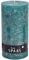 Spaas Rustic Unscented Pillar Candle Hours-Emerald Green Rustikale Stumpenkerze 100/200 mm, ± 120 Stunden, ohne Duft-smaragdgrün, Paraffinwachs, D 100 mm x H 200 mm, 1350