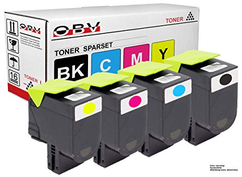 Toner kompatibel für Lexmark 71B20K0 71B20C0 71B20M0 71B20Y0 Schwarz Cyan Magenta Gelb passend für CS317dn CS417dn CX517de CX317dn
