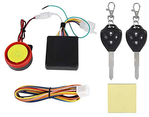 Sistema de Alarma de Seguridad Control Remoto, 125Db 12V Moto Sistema de Alarma de Seguridad antirrobo Scooter Control Remoto de Doble Scooter