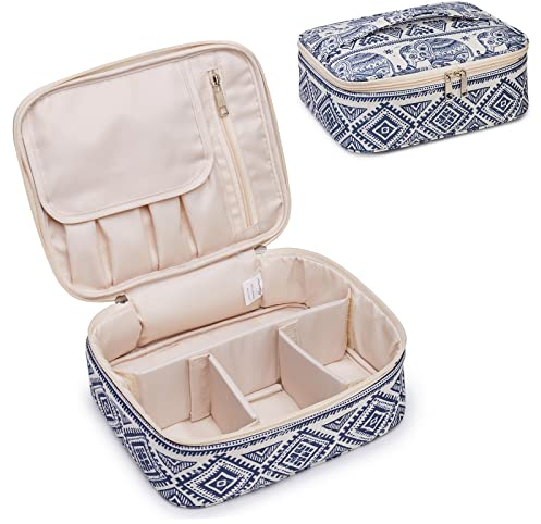 Kosmetiktasche Damen Make up Tasche Schminktasche Reise Schmink Organizer Makeup Bag Kulturtasche Beauty Case (Elefant)