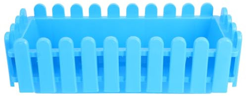 HEMOTON Jardinière de Balustrade Jardinières de clôture Jardinières à Suspendre en Brique Plastique Balcon extérieur Balustrade rectangulaires pour Jardin intérieur extérieur, terrasse