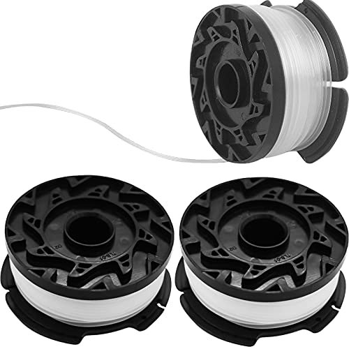 3 Pieces Replacement Autofeed Spool A6481 A6485 Spool Line Compatible with Black Decker 30x 0.065 Replacement Spool for Reflex Strimmer ST5530-GB GLC3630L20-GB STC1820PC-GB BESTA530-GB BESTA525-GB