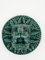 Genérico 6,3 cm grüner Malachit, gemahlener Stein, Maya-Gott, handgefertigt aus Figur Quetzalcoaltl Teotihuacan, 6,9 x 6,3 cm, Gewicht: 135,5 g