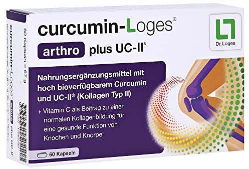 curcumin-Loges® arthro plus UC-II® - 60 Kapseln - Nahrungsergänzungsmittel