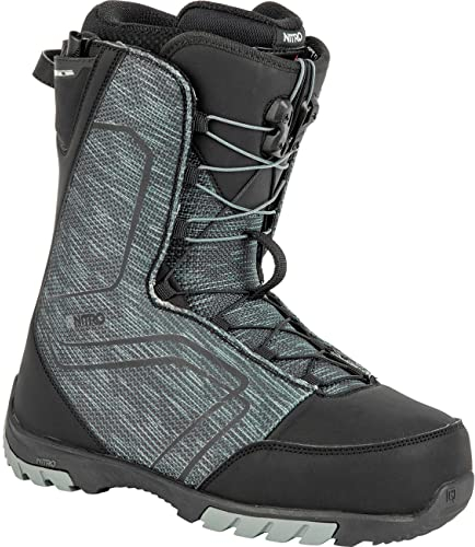 ATOMIC Herren Nitro Snowboards Sentinel TLS '23 All Mountain Freestyle Schnellschnürsystem günstig Boot Snowboardboot, Black, MP 25,5 // EU 39 1/3 // US 7,5