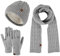 Damen Beanie Wintermütze Warme Mütze Schal-Set Schutzmaske und Strickmütze Zweiteiliger Anzug Skimütze Wollmütze Draussen Laufmütze