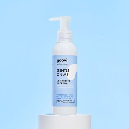 Goovi, Gentle on Me Gesichtsreinigungscreme für trockene und empfindliche Haut, entfernt sanft Make-up und Verunreinigungen, bewahrt die Feuchtigkeit und schützt die Hautbarriere, natürliche