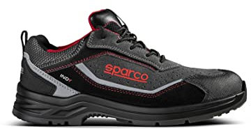 Sparco Indy, Scarpe Antinfortunistiche Unisex-Adulto, Nero Grigio Scuro, 42 EU