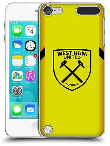 Head Case Designs Offizielle West Ham United FC Away Torwart 2023/24 Wappen-Set Harte Rueckseiten Handyhülle Hülle Huelle kompatibel mit Apple iPod Touch 5G 5th Gen