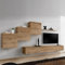 Paris Prix Ensemble Meuble TV Switch Lamel X 330cm Naturel