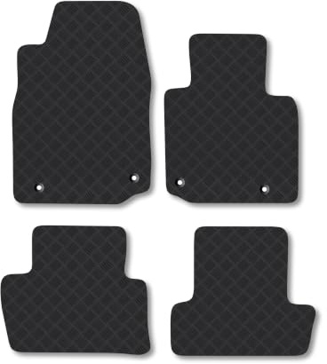 Mazda MX-30 (2020+) 3mm Rubber Car Mats | Tailored Fit Durable Floor Mats Full Coverage Protection Waterproof Accessories Easy Clean Anti Slip Made in the UK