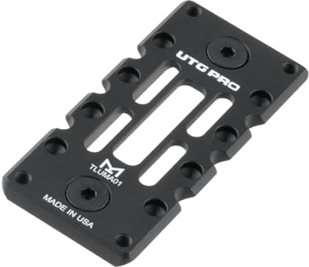 WARTECHGEARS Leapers - Made in USA - MLOK ARCA Rail Compatible with Arca-Swiss RRS Dovetail Tripod Ballhead R-Lock MRAS Quick Release Plate Mount (2 Slots)